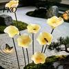 Nature Lover Garden Decor Bee Watering Station, Ceramic Flower Shaped Waterer, Vivid Flower-shaped Bath And Realistic Home Decor, for Patio Lawn Dish