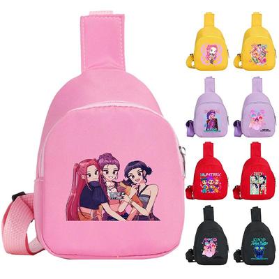 Anime K-Pop Dämonenjäger Bedruckte Kawaii Brusttasche für Jungen Mädchen Umhängetasche Student Tragbar Crossbody Tasche Weihnachten Kindergeschenk