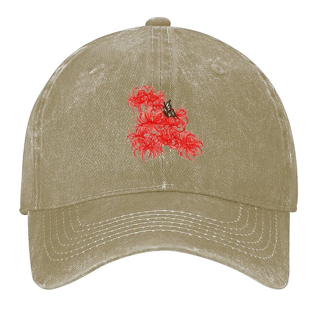 Red Spider Lily Baseball Cap birthday tea Hat hats on offer fashionable Womens Golf Clothing Mens