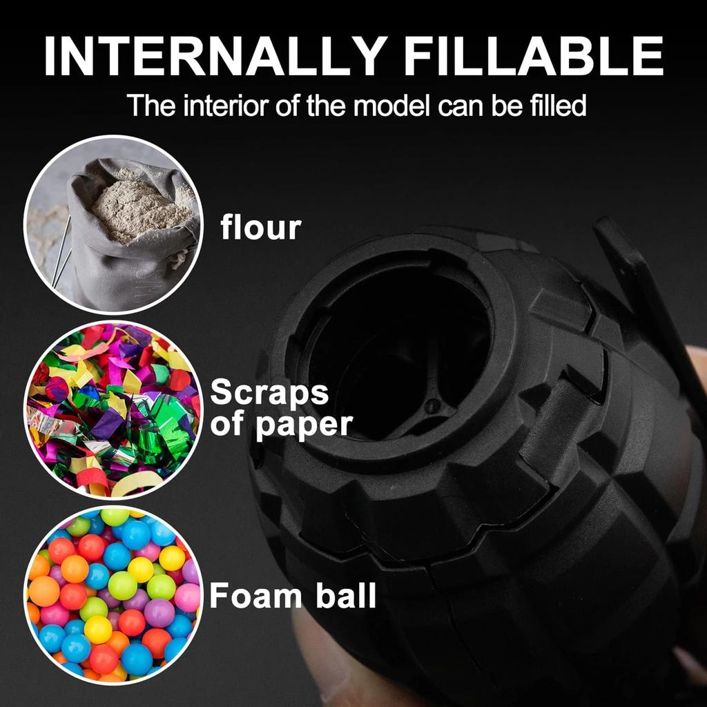F1 Hand Grenades Plastic Toy Dummy Grenade Model Tactcial Airsoft Paintball Role Play Prop
