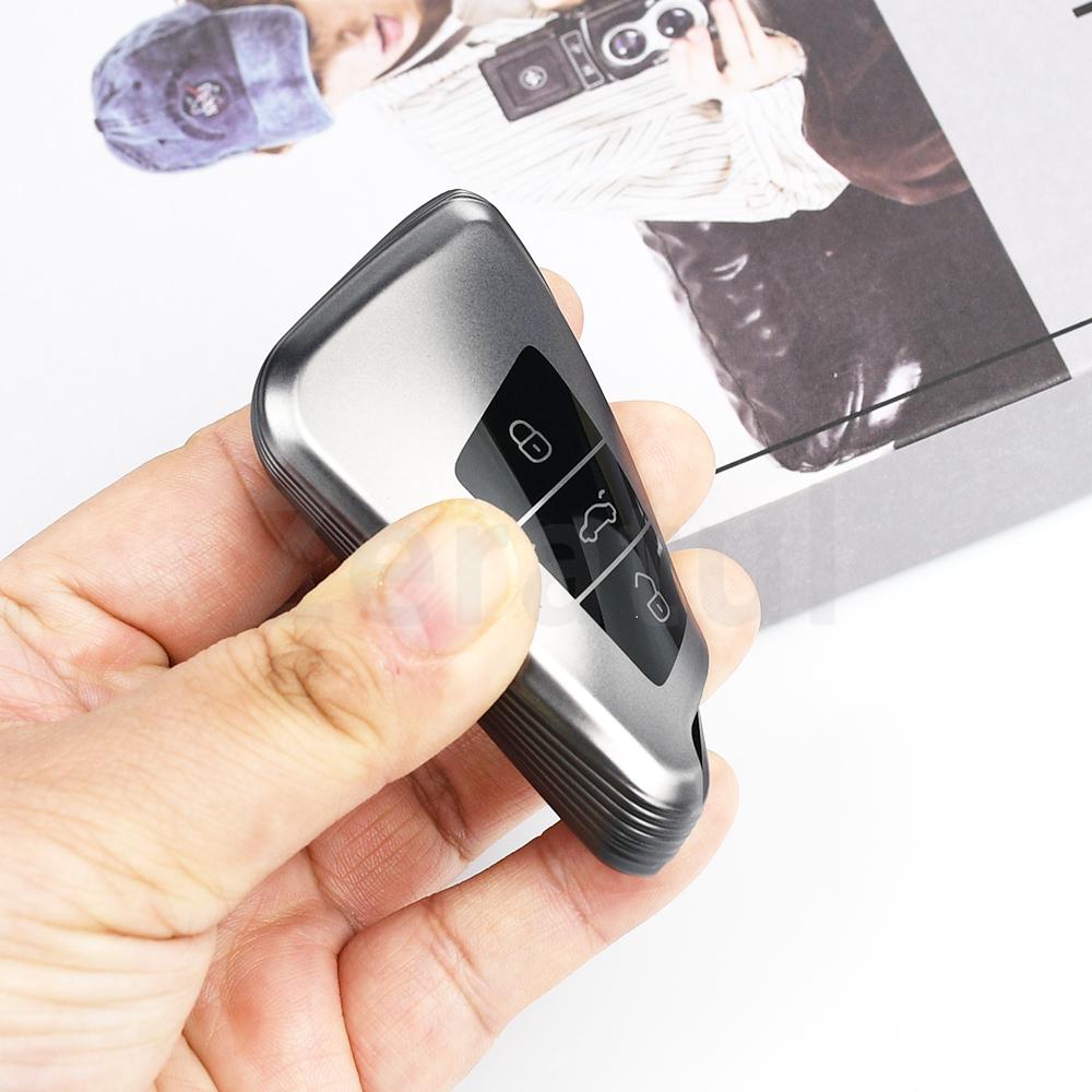 Gun Grey Tpu Keyless Keychain Car Key Fob Case Cover For Volkswagen Vw Tiguan Taos Arteon Atlas Cross Sport Passat B8 Jetta