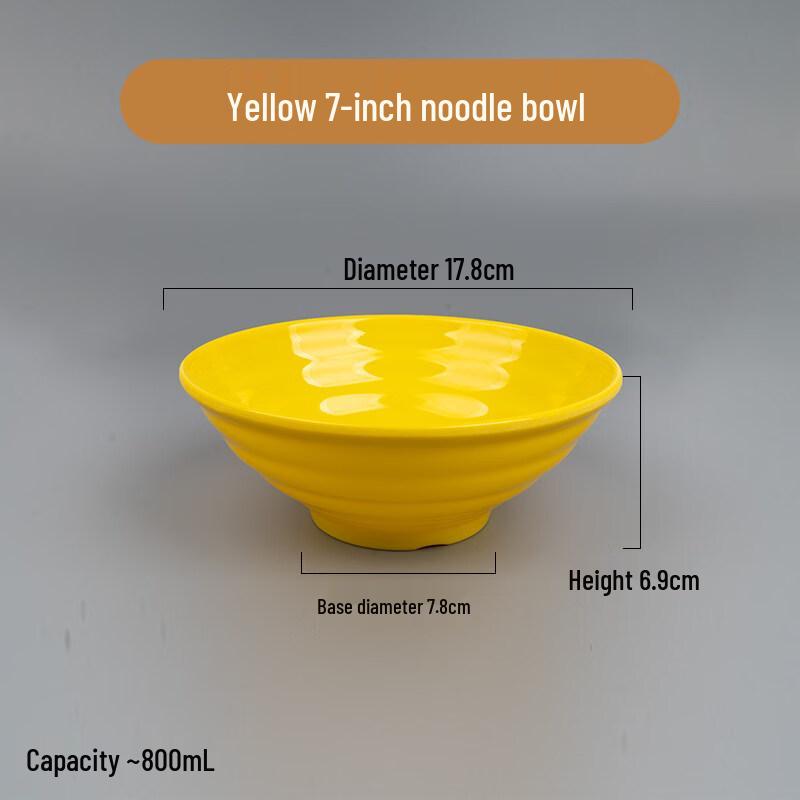 Star-Branded Thickened Melamine Noodle Bowl