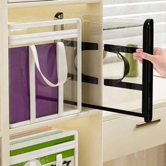 Clothes Storage Box, Durable Clear PVC Storage Bins, with Reinforced Handles Double Zipper Design, Large Capacity Moisture-Proof Organizer Bags