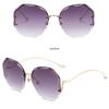 Rimless Sunglasses Fashion Polygon Popular Sunglasses Woman Shades Sun Glasses for Female Sunglasses