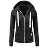 Womens Hoodie With Pockets And Zipper For Casual Wear In Polyester Fabric