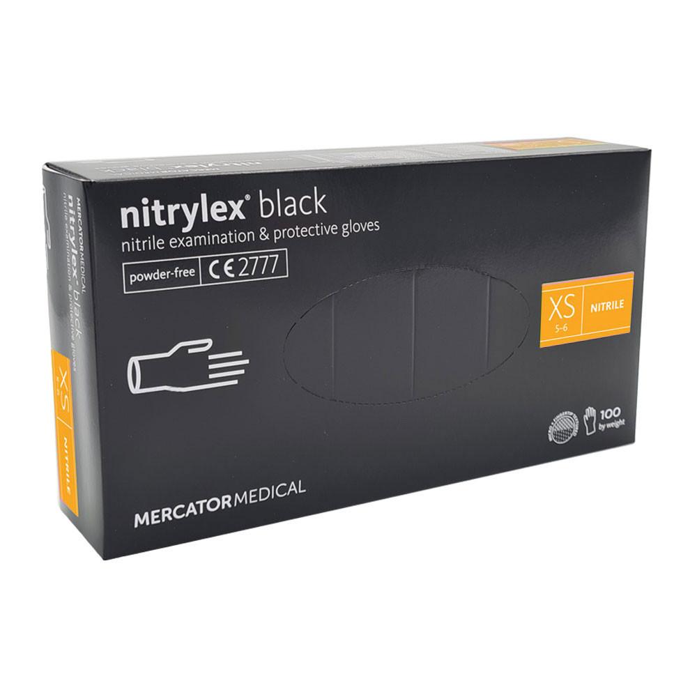 Mercator Nitrylex Black Nitrile Gloves 100 Pieces