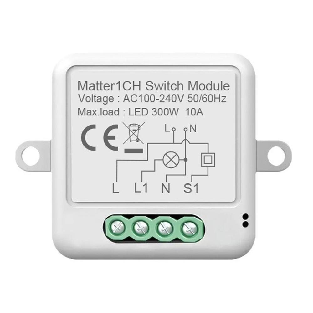 

SB01 Matter 1 Gang Smart Switch WiFi Wireless Hidden Homekit Voice Control Switch A