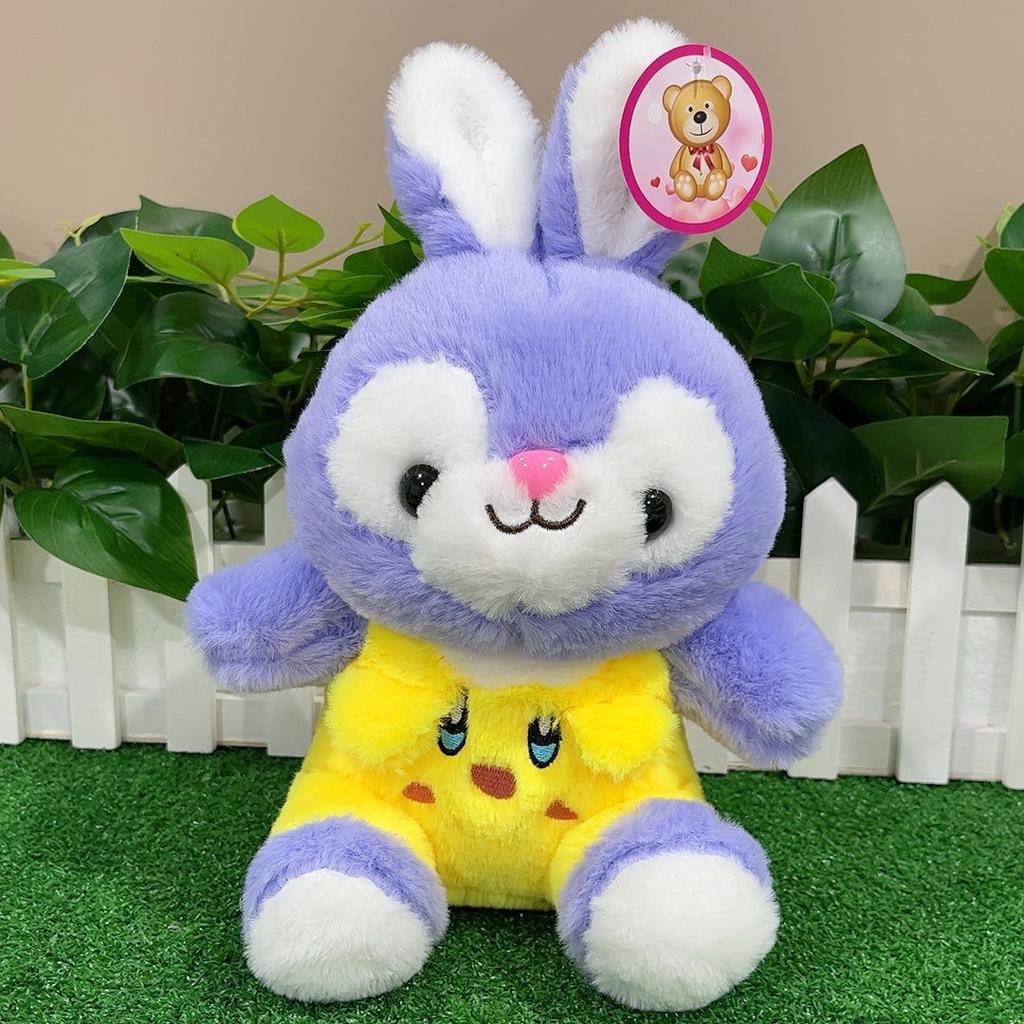 Colored Rabbit Plush Toy Exquisite Cute Doll Doll Doll Girl Gift Plush Doll