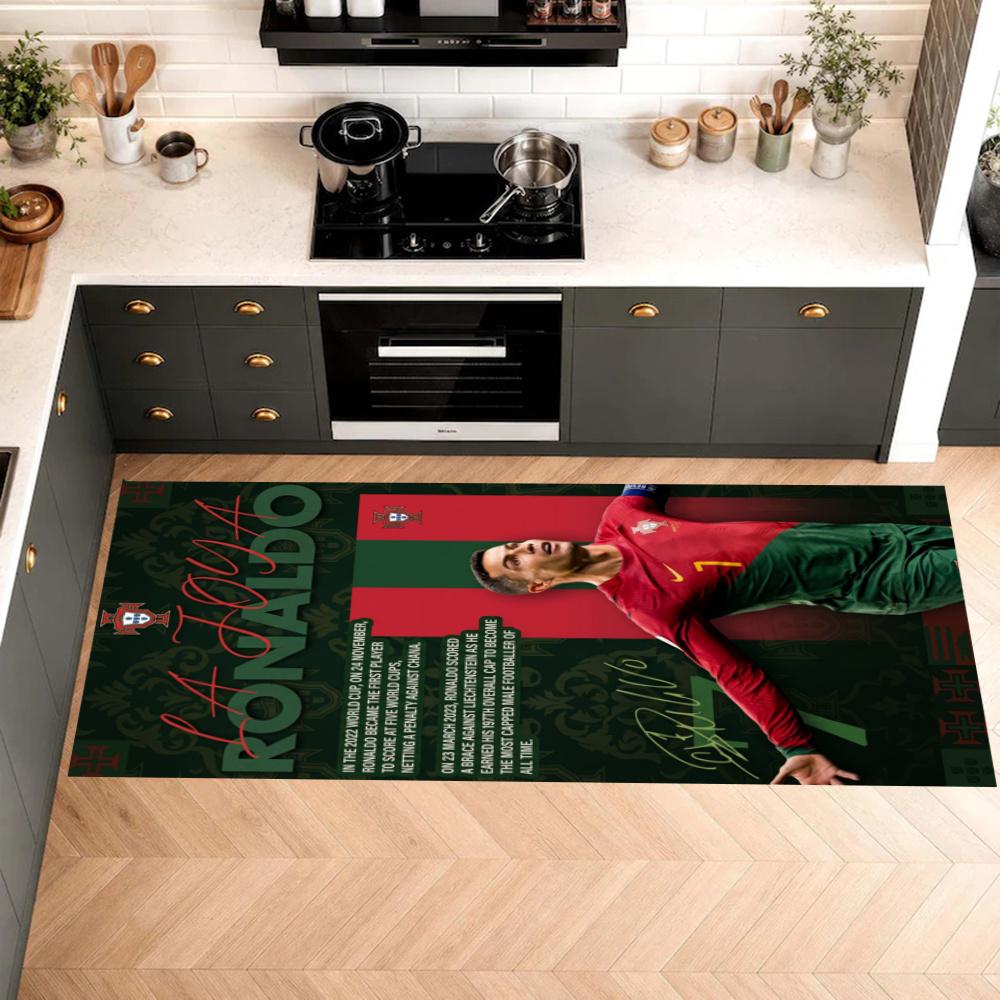 Cristiano Ronaldo Kitchen Carpet Nonslip Floor Mat Ideal For Indoor And Outdoor Entryway Door Mat Laundry Room Bathroom Foot Mat
