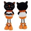 Cute Halloween Plush Figurines Ghost Black Cat Decorations