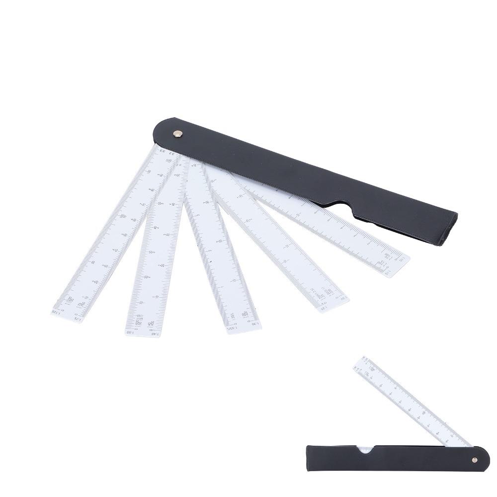 Multi Ratio Fan Shaped Ruler Plastic Scale Tools Durable Architect Scale Ruler Art Drawing