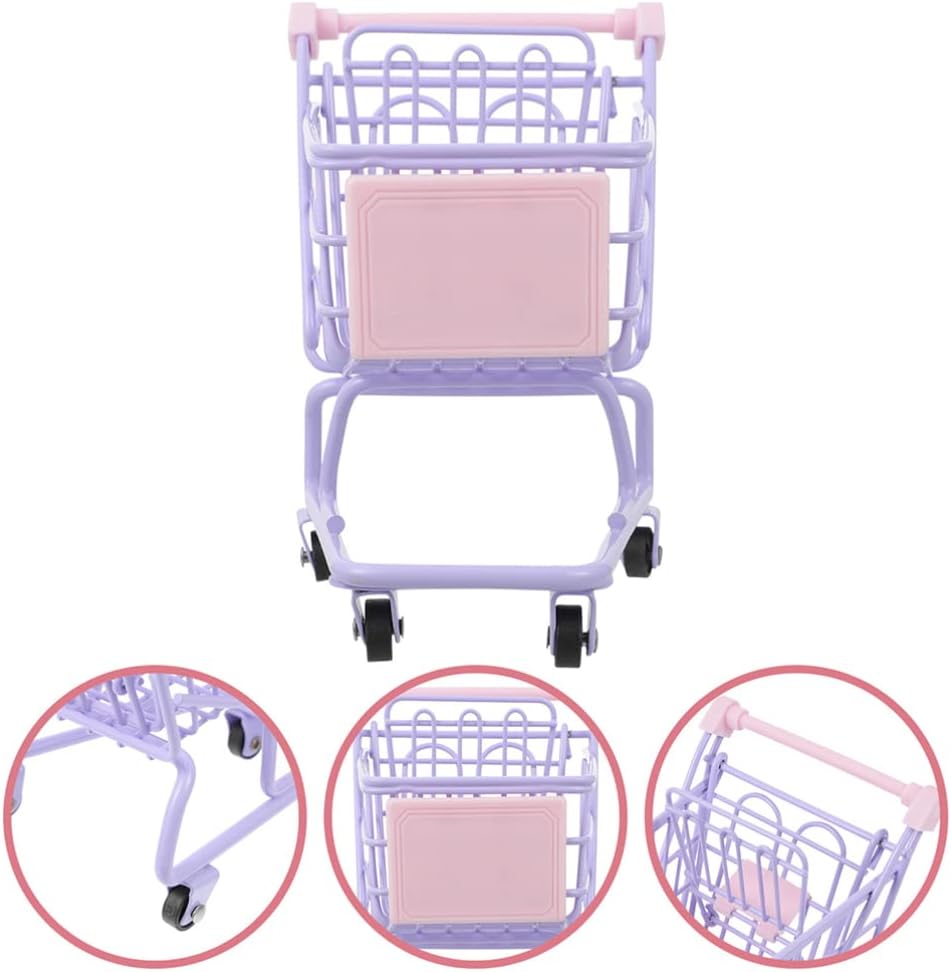 Shopping Cart Model Metal Mini Shopping Cart Small Shopping Cart Cute For Desk Theme Parties Home Decoration