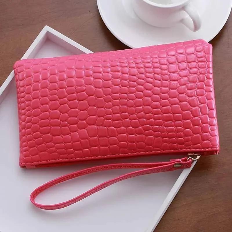 Neue Damen Tasche Krokodilmuster Handtaschen Damen Handytaschen Null Geldbörse Praktische Mode Clutches