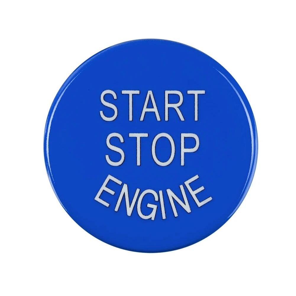 

Старт Стоп Двигатель Ключ Для Запуска Двигатель Кнопка Запуска Крышка Для BMW F Шасси F20 F30 F34 F10 F48 F52 F15 F16 F25 F26 с ВЫКЛ. синий