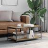 Artisan Oak Coffee Table 90 x 49 x 40 cm Engineered Wood