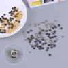 50Pcs 3mm 4mm 5mm 6mm 7mm 8mm Doll Buttons For DIY Sewing Blyth Doll Clothing Mini Buttons Metal Mixed Color Round Bread Buttons