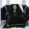 Rockstar Johnny Hallyday Rock'n Roll Decken Flanell Sofa Überwurfdecke Wurfdecken für Zuhause Schlafzimmer Überwürfe Bettdecke Steppdecke