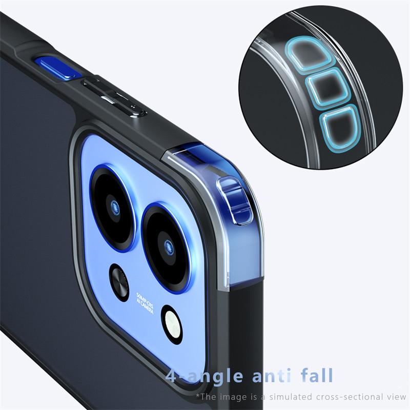 For Xiaomi Poco C85 Case Xiaomi Poco C85 Cover Bumper Luxury Matte PC + TPU Shockproof Protective Phone Cover Xiaomi Poco C85