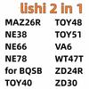 Lishi 2 In 1 Tool MAZ26R NE38 NE66 NE78 for BQSB TOY40 TOY48 TOY51 VA6 WT47T ZD24R ZD30
