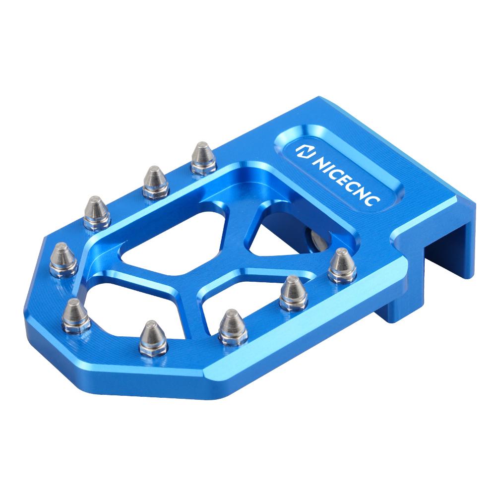 NICECNC 6061-T6 Aluminum CNC Machined Brake Lever Pedal Extender For Yamaha YFZ450R 2009-2021 YFZ450X 2010-2011 YFZ450 2017 синий