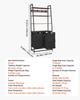 4 Tiers Laundry Sorter Tall Laundry Hamper with Shelves & Hooks 2 Section
