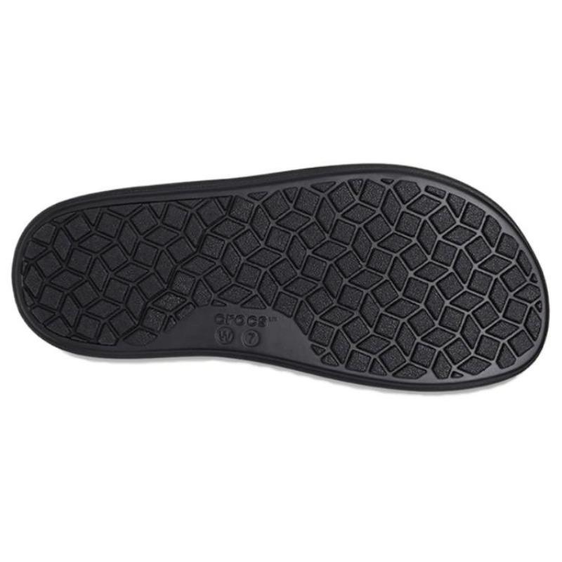 Crocs Minimal Casual Outdoor Breathable Single Strap Sandals Women Black 209407-060