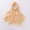 Eyelash Lace Chiffon Scarf With Beads For African Women