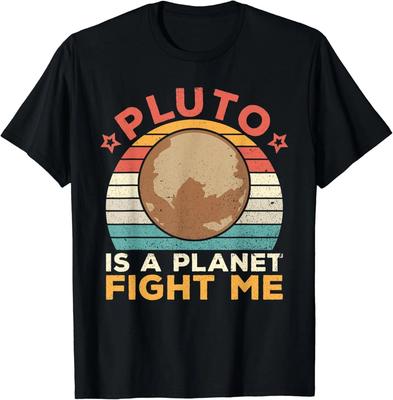 Pluto Ist Ein Planet Kämpf Mit Mir Pluto-Liebhaber Vintage Wissenschafts-Nerd Geschenk Unisex T-Shirt