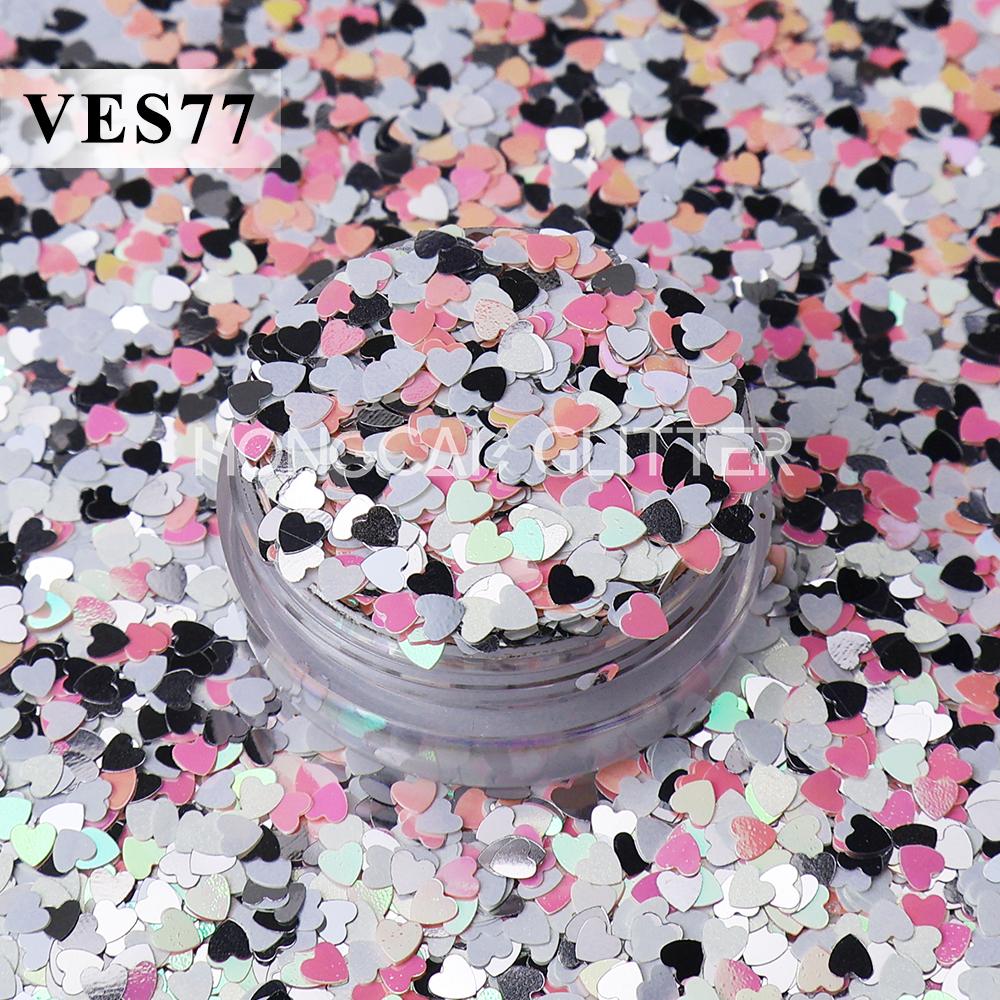 New Valentines Day Polyester Glitter Bulk Chunky Mixed Glitter for Resin Tumblers Christmas Decorations