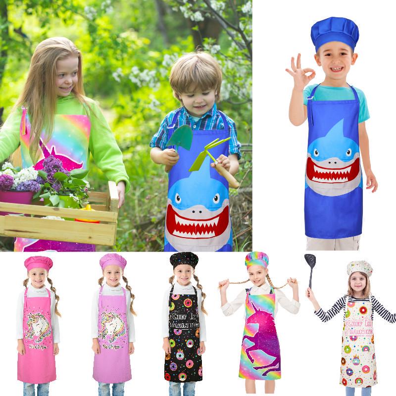 Ensemble Tablier Et Toque De Chef Pour Enfants - Tablier à