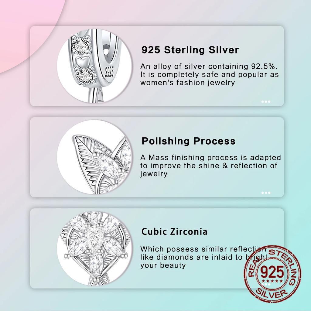 copper Leaf Fairy Angel Zircon Dangle Pendant Charm Compatible With Authentic Charm Bead Charms Bracelets Women Do It Yourself Jewellery Gift