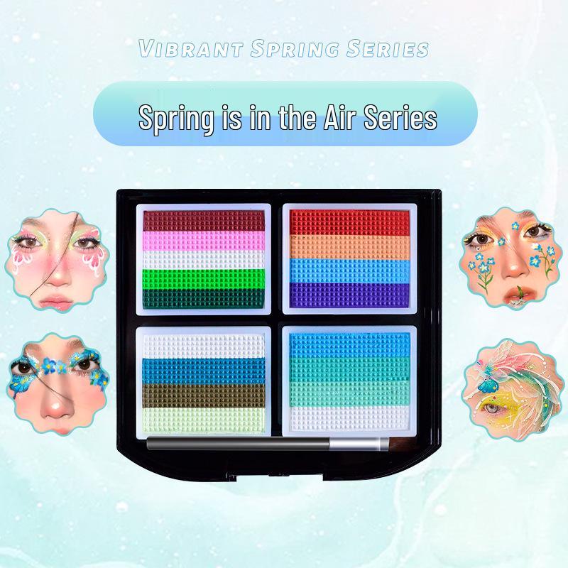 

3D Смываемый набор для рисования на лице для детей - Водорастворимые пигменты для фестивалей и комик-выставок