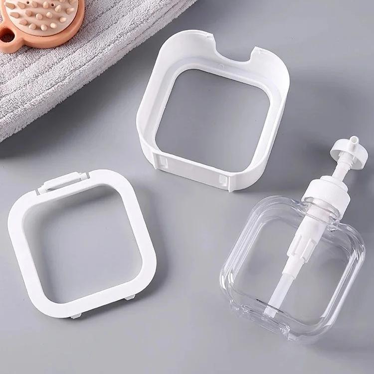 1 Stück 300ml Badezimmer Seifenspender Nachfüllbar Lotion Shampoo Duschgel Halter Tragbar Reise Spender Leere Badezimmer Pumpe