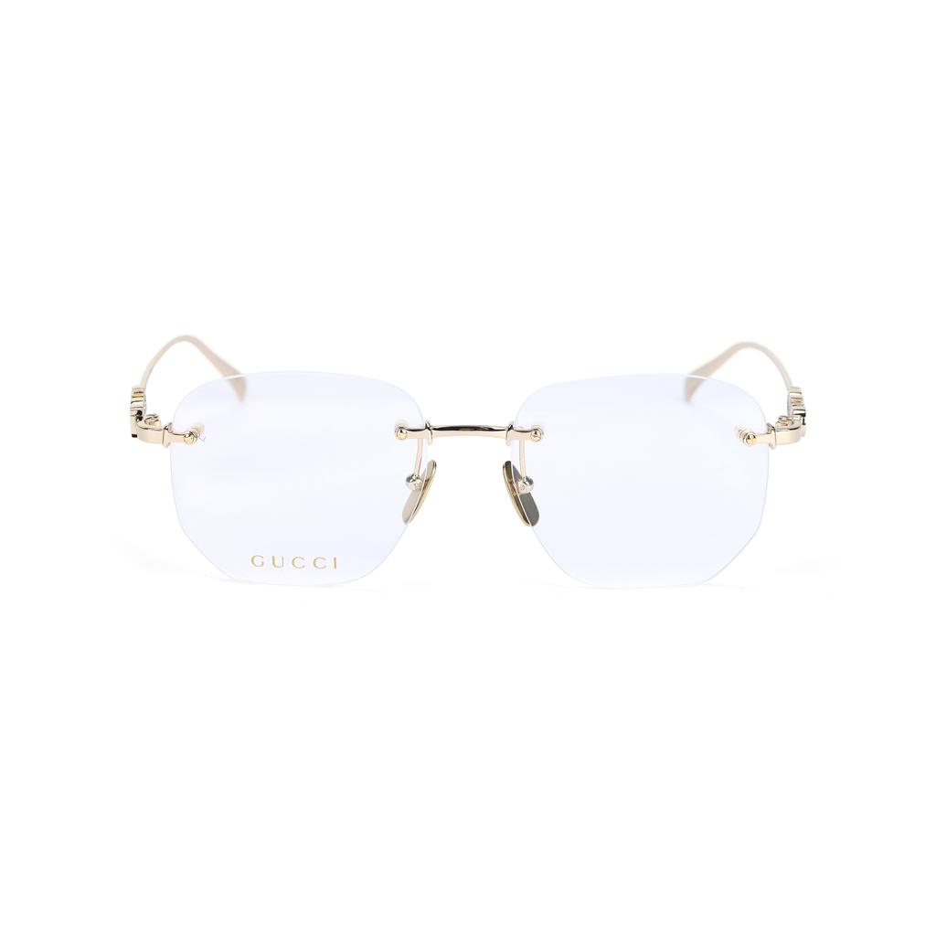 Gucci Logo Design Square Sunglasses Women sunglasses Gold GG1806O002