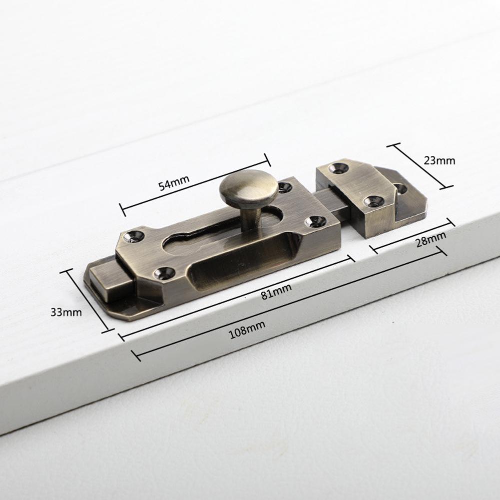Door Latch Security Lock Antique Mortise Lock Window Door Buckle Sliding Gate Bolts Latch Home Hardware Slide Bolts Lock