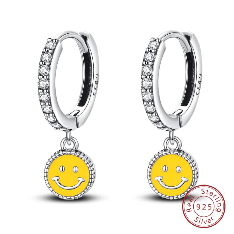 Hot 925 Sterling Silver Earrings Charm Simple Shining Lotus Zircon Wedding Women Jewelry Gift