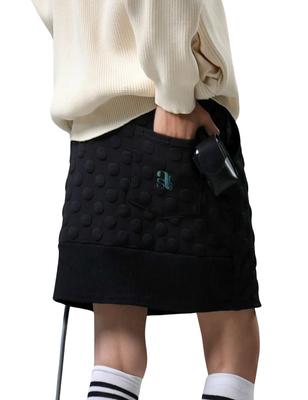 Antiqua GOLF x STCH Tamanho Único Saia Preta, Feminina, AST-00025, 05,