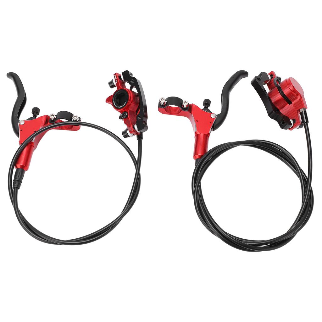 Hydraulická sada brzd Vysoká hustota Citlivá Odolná proti opotřebení Sada kotoučových brzd pro horské kolo k výměně Červená