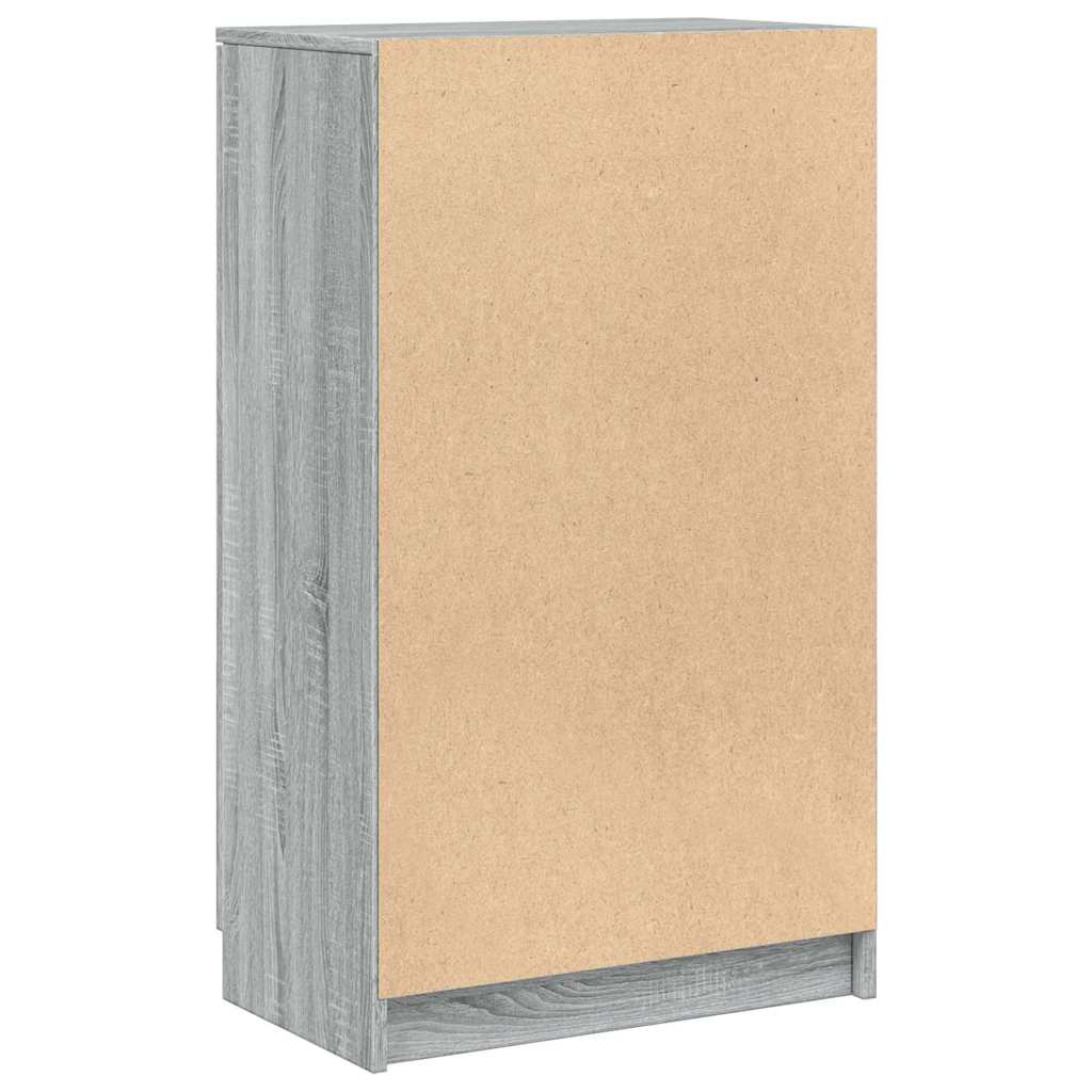 vidaXL Schuhschrank Grau Sonoma 59x35x100 cm Holzwerkstoff