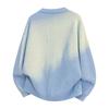 Pullovers Long Sleeves Sweaters Unisex Sweater Spring Autumn Kitten Tie-dyed Retro Couples Paragraph Knitted Bottoming Jumper Round Neck Wool Jumper