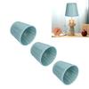 3PCS Cloth Lampshade E14 Clip On Fabric Lamp Cover for Chandelier Wall Lamp   Home Decor(Black )