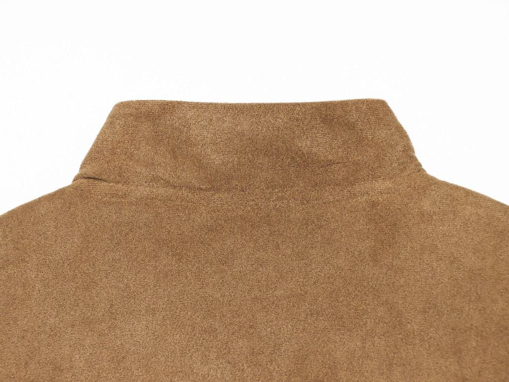 Fashionable Women's Casual Velvet Pilot Jacket - Brown, Comfortable European Style Outerwear