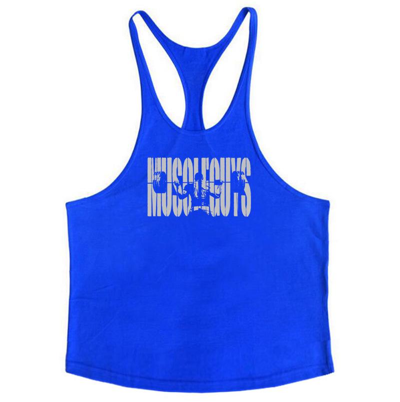 Muscleguys Relaxed Large Casual Tank Top Men's Sports Fitness Sleeveless T-shirt Summer Lightweight Training Top