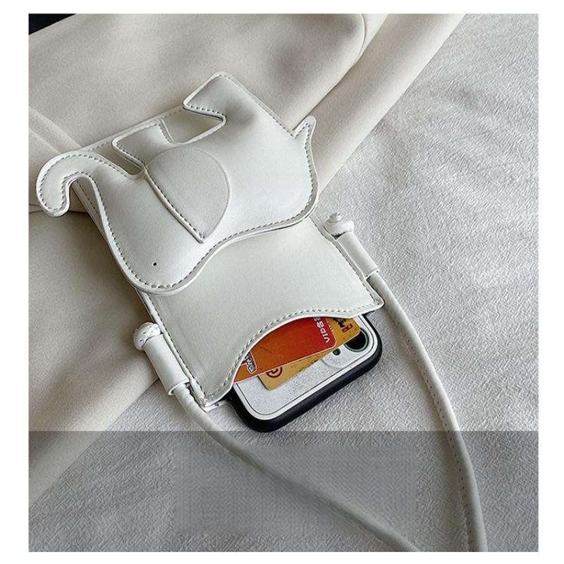 1 Stück Luxus Münzbörse Leder Mini Elefant Umhängetasche Personalisierte Handytasche Niedliche Kleine Umhängetasche Für Damen