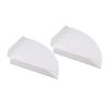 2pcs Wall Mount Floating Corner Shelves Quarter Round Hanging Corner Shelves for Bedrooms Living Rooms Shower Room