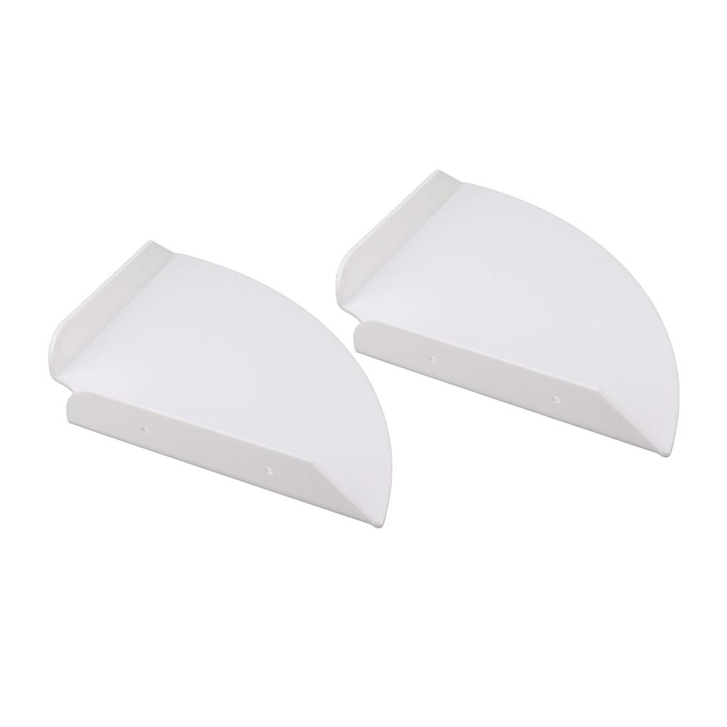 2pcs Wall Mount Floating Corner Shelves Quarter Round Hanging Corner Shelves for Bedrooms Living Rooms Shower Room
