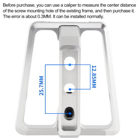 3 Otwory Wysoka Nośność Łatwa Instalacja Mocowanie Przedniej Torby Stop Aluminium Rower Składany