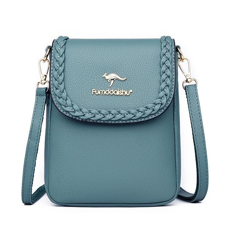 

Women s bag new fashion vertical women s bag messenger bag woven lock anti-theft bag women s bag зелёный