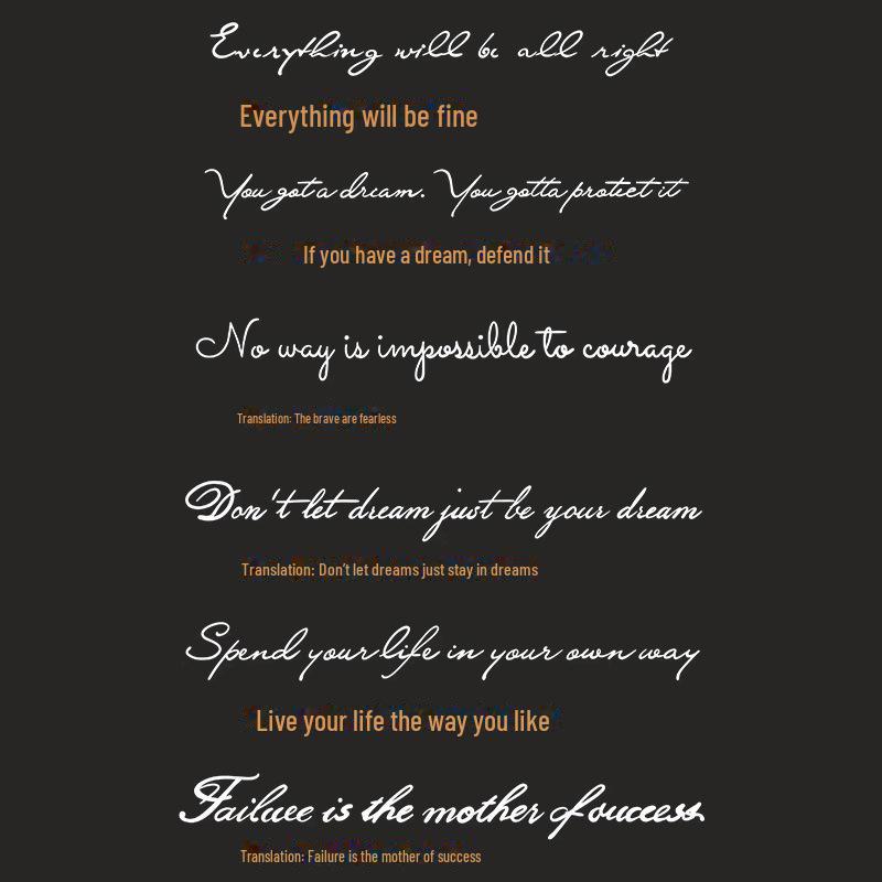 

Водонепроницаемые наклейки для татуировок с английскими буквами — полуперманентные и стильные для руки или ключицы