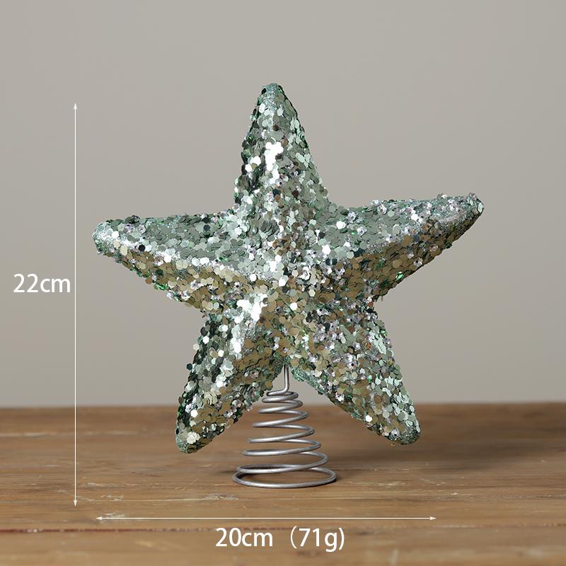 Luminous Christmas Ornaments: Star Tree Topper & Ball Set for Festive Decoration